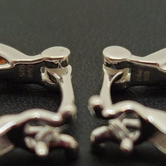 Red Garnet Hinged Hoop‎ Earrings NWOT - Picture 6 of 6